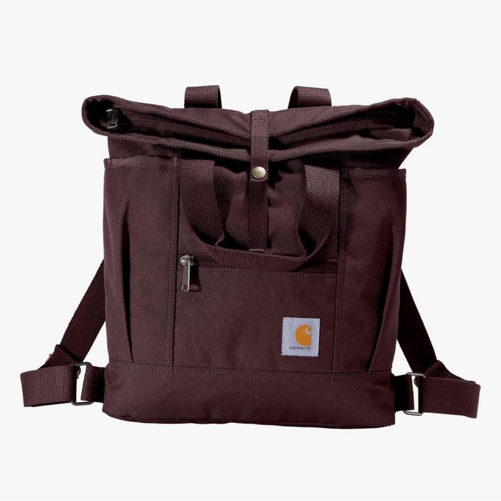 Carhartt Dark Brown Roll-Top Backpack